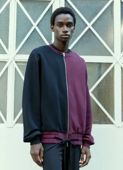 Men Botter Sweatshirts^Bicolour Zip Up Sweatshirt