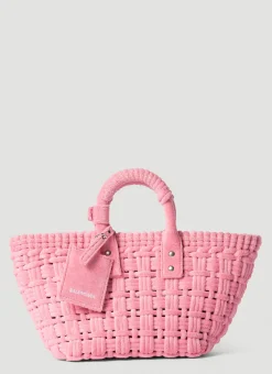 Bistro Xs Sponge Basket Tote Bag>Balenciaga