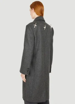 Blanket Draped Classic Coat><noscript><img width=