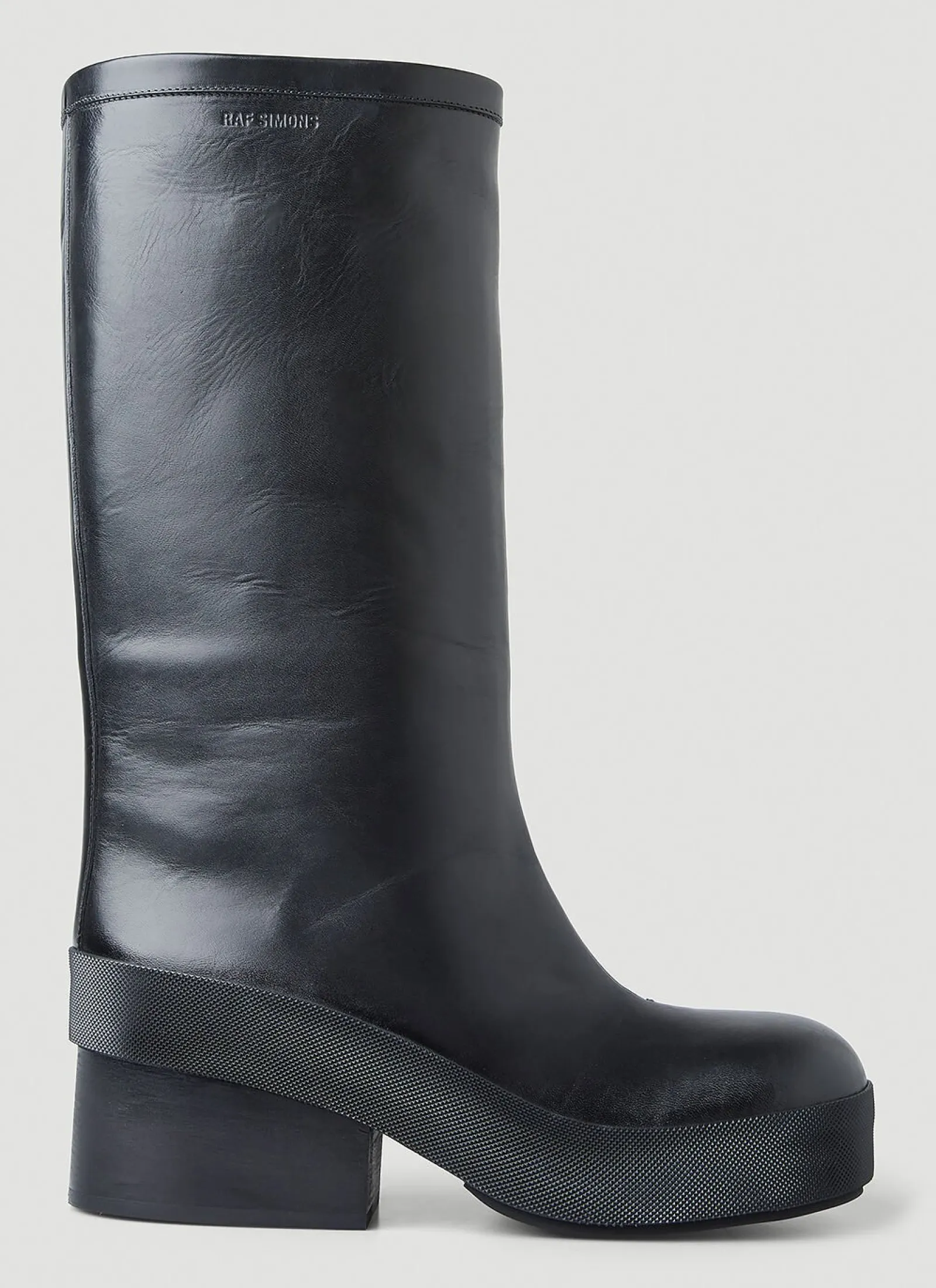 Men Raf Simons Boots^Block Heel Boots