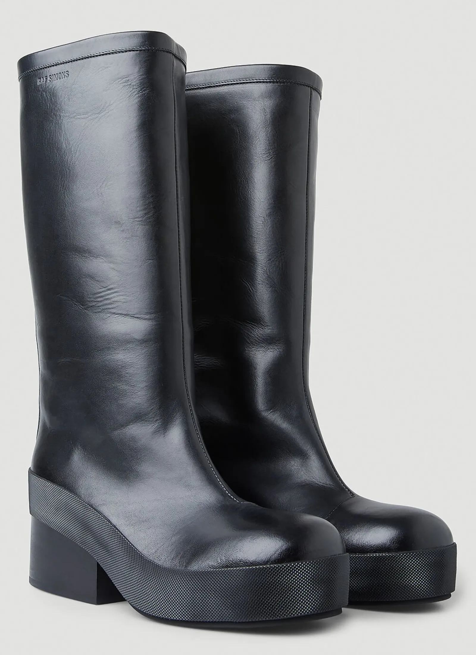 Men Raf Simons Boots^Block Heel Boots