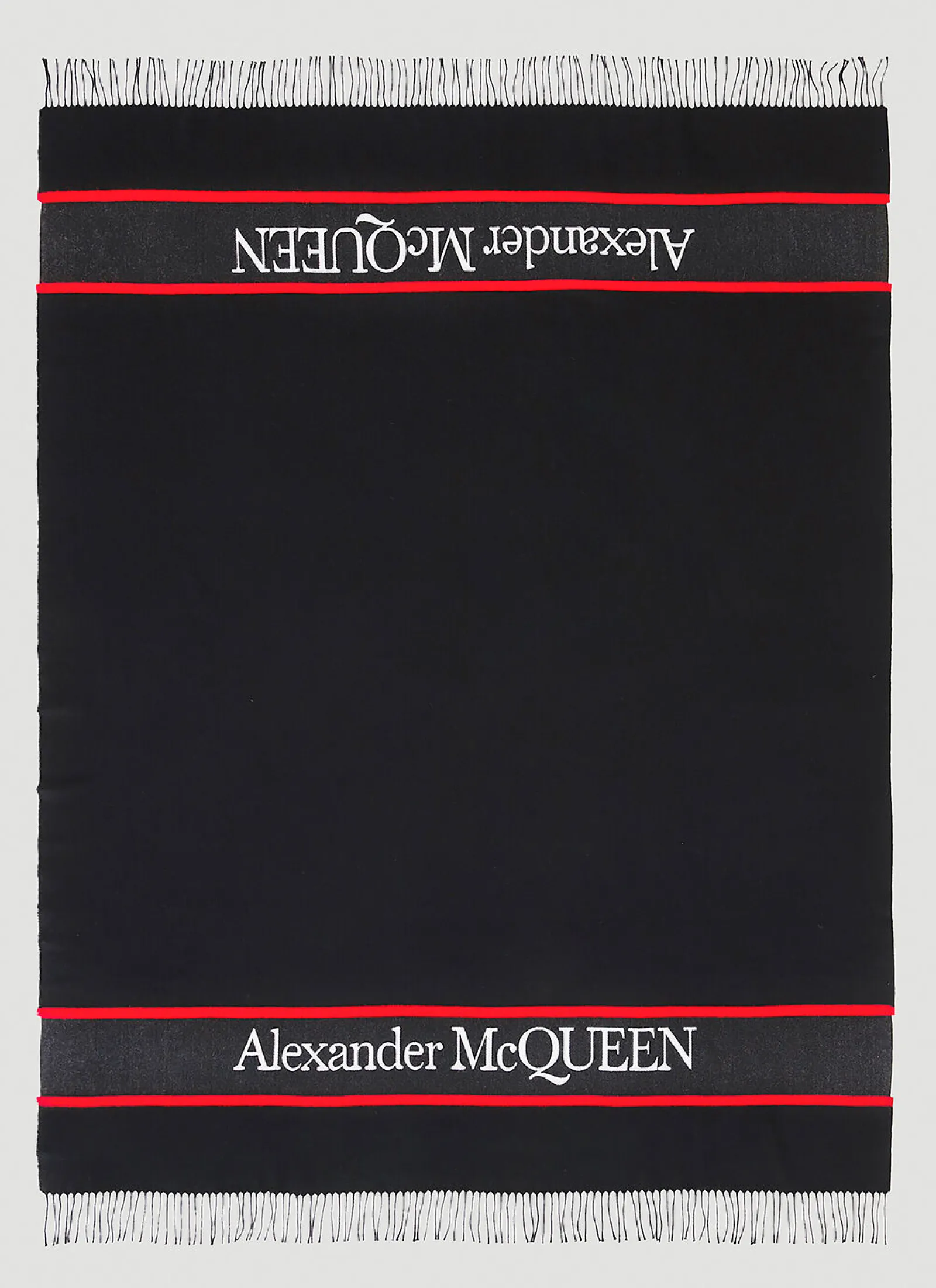 Men Alexander McQueen Scarves^Blown Up Log Scarf