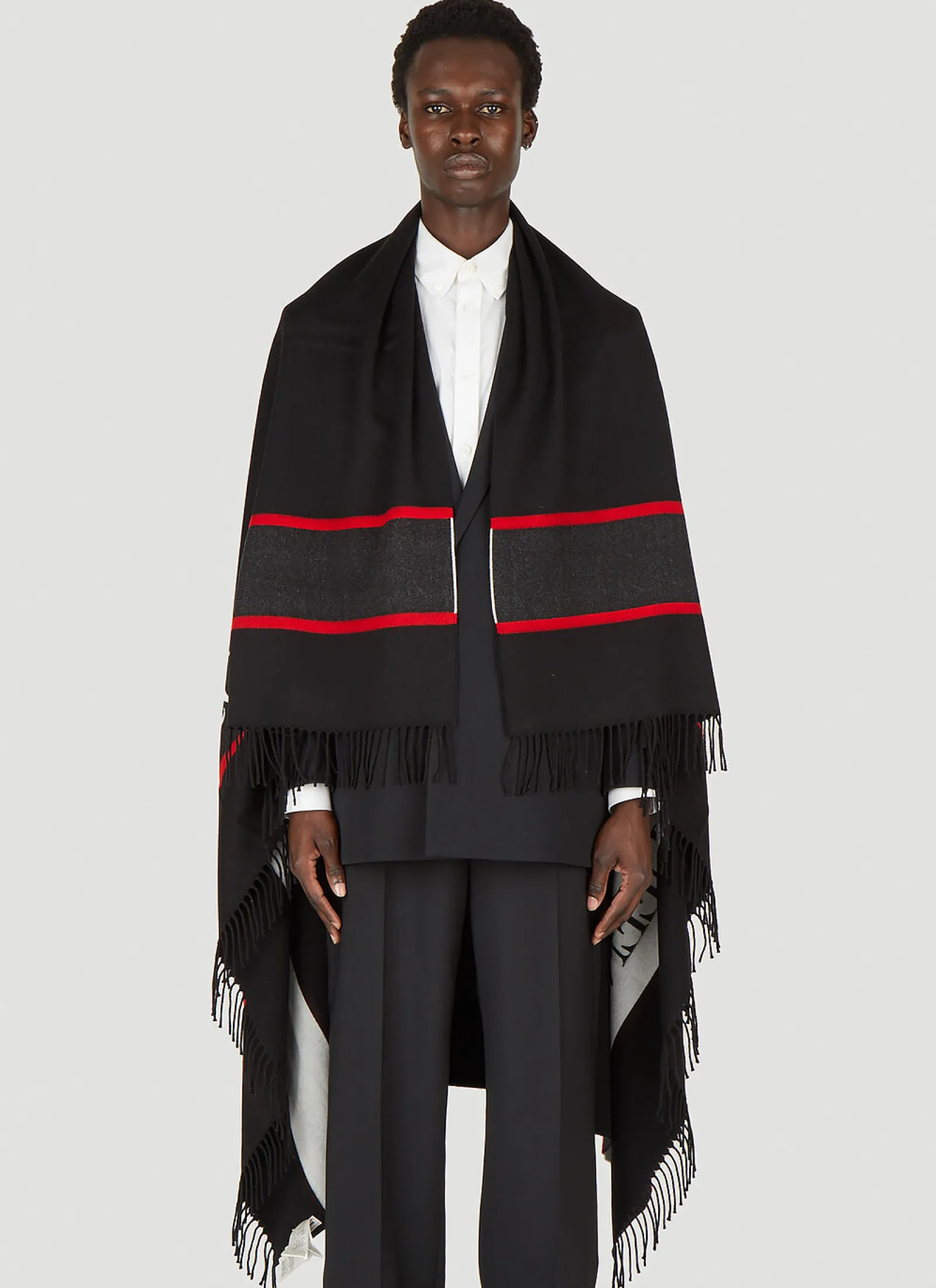 Men Alexander McQueen Scarves^Blown Up Log Scarf