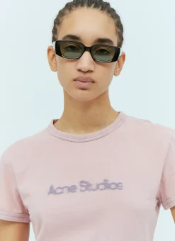 Blurred Logo T-Shirt></noscript>Acne Studios Sale