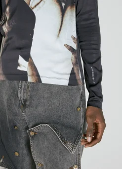 Men Y/Project T-Shirts^Body Collage Long Sleeve T-Shirt