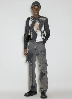 Body Collage Long Sleeve T-Shirt>Y/Project Online