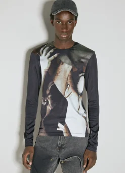 Body Collage Long Sleeve T-Shirt>Y/Project Online