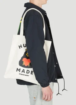 Men Human Made Tote Bags^Book Bear Tote Bag