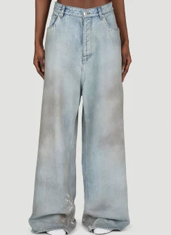 Bootcut Distressed Denim Jeans>Balenciaga Hot