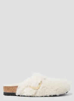 Boston Big Buckle Shearling Teddy Clogs>Birkenstock Online