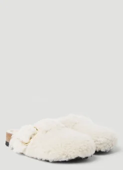 Boston Big Buckle Shearling Teddy Clogs>Birkenstock Online