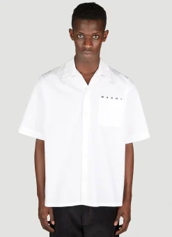 Men Marni Shirts^Bowling Logo Print Shirt