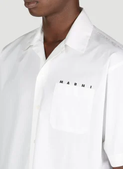 Men Marni Shirts^Bowling Logo Print Shirt