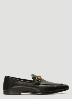 Men Gucci Loafers^Brixton Web-Trimmed Horsebit Loafers