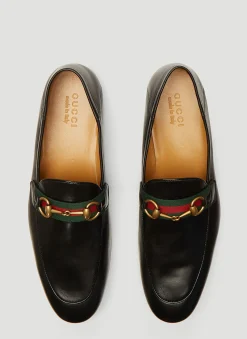 Men Gucci Loafers^Brixton Web-Trimmed Horsebit Loafers