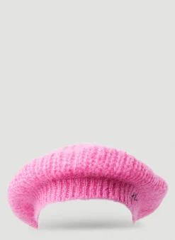 Men GANNI Hats^Brushed Knit Beret