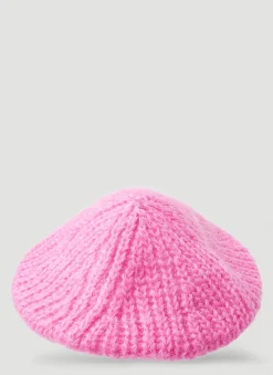 Men GANNI Hats^Brushed Knit Beret