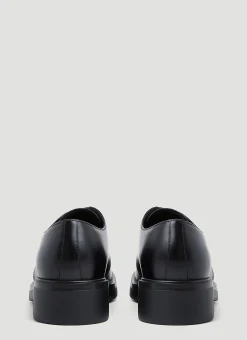 Men Prada Lace Ups^Brushed Leather Derby Shoes