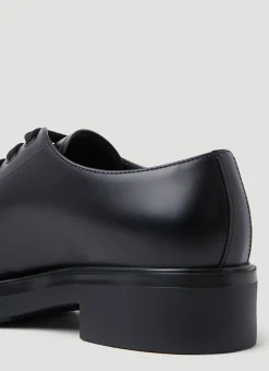 Men Prada Lace Ups^Brushed Leather Derby Shoes