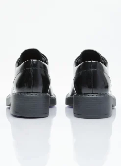Brushed Leather Lace-Up Shoes></noscript>Prada New