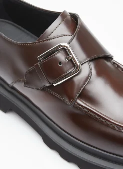 Men Dolce & Gabbana Lace Ups^Brushed Leather Monkstrap Shoes