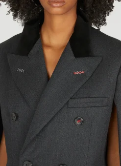 Cape Double Breasted Coat></noscript>Maison Margiela New