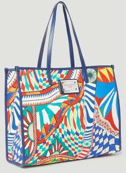 Carretto Print Canvas Tote Bag>Dolce & Gabbana Best