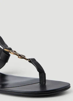 Men Saint Laurent Sandals^Cassandra Logo Sandals