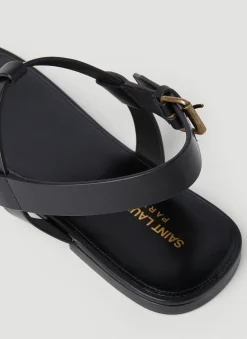 Men Saint Laurent Sandals^Cassandra Logo Sandals