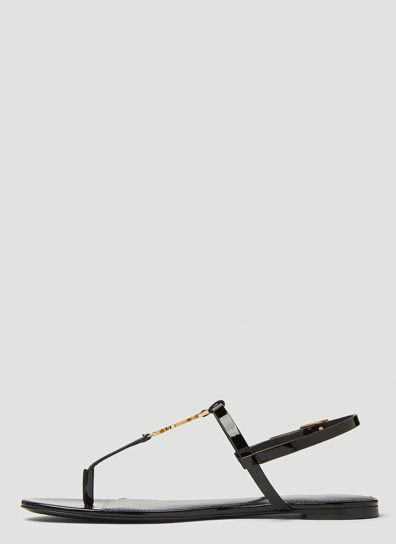 Cassandra Monogram Plaque Sandals>Saint Laurent Discount