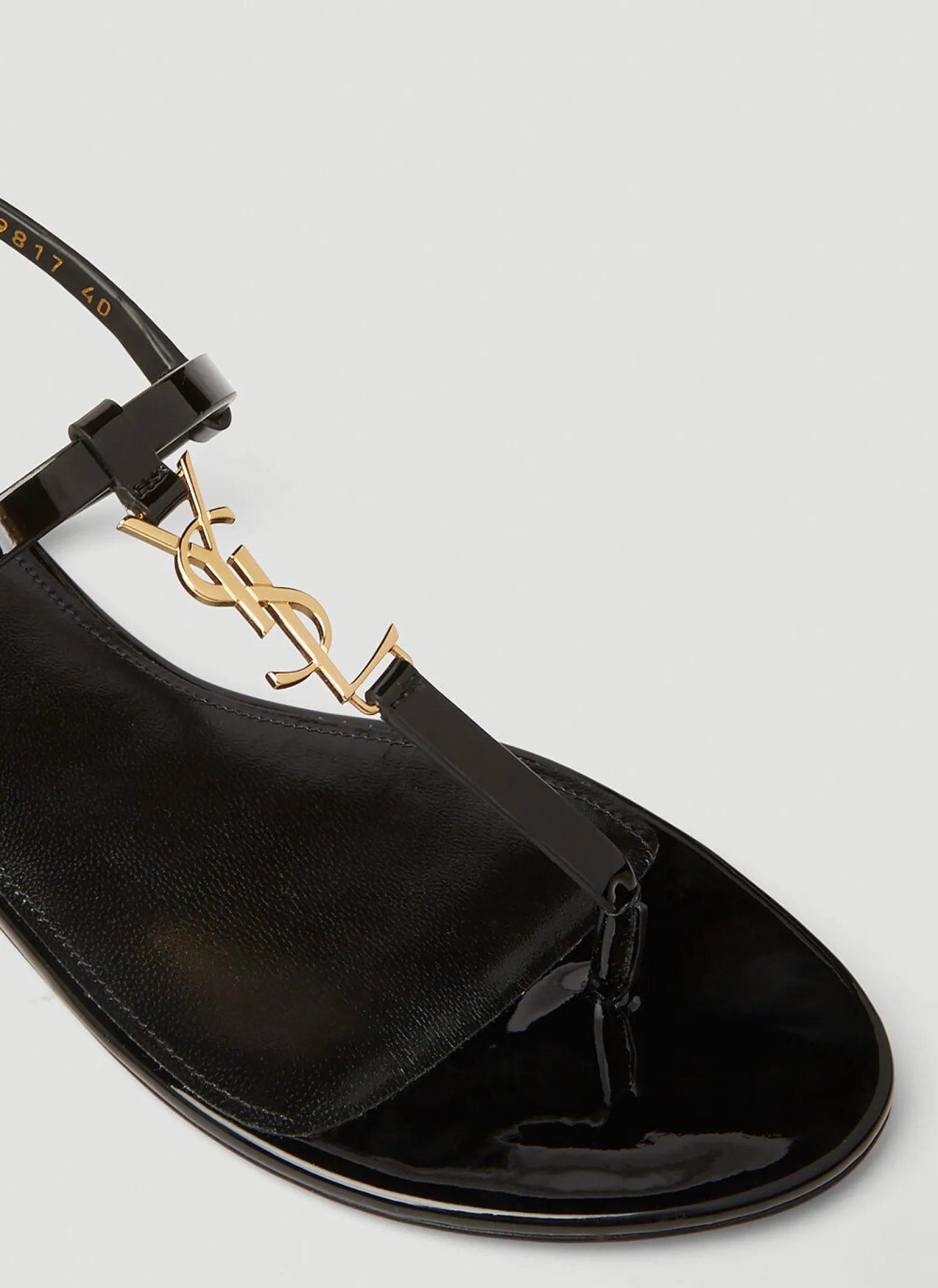 Cassandra Monogram Plaque Sandals>Saint Laurent Discount