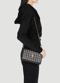 Men Saint Laurent Wallets & Cardholders^Cassandre Matelasse Carre Chain Wallet