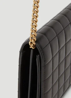 Men Saint Laurent Wallets & Cardholders^Cassandre Matelasse Carre Chain Wallet