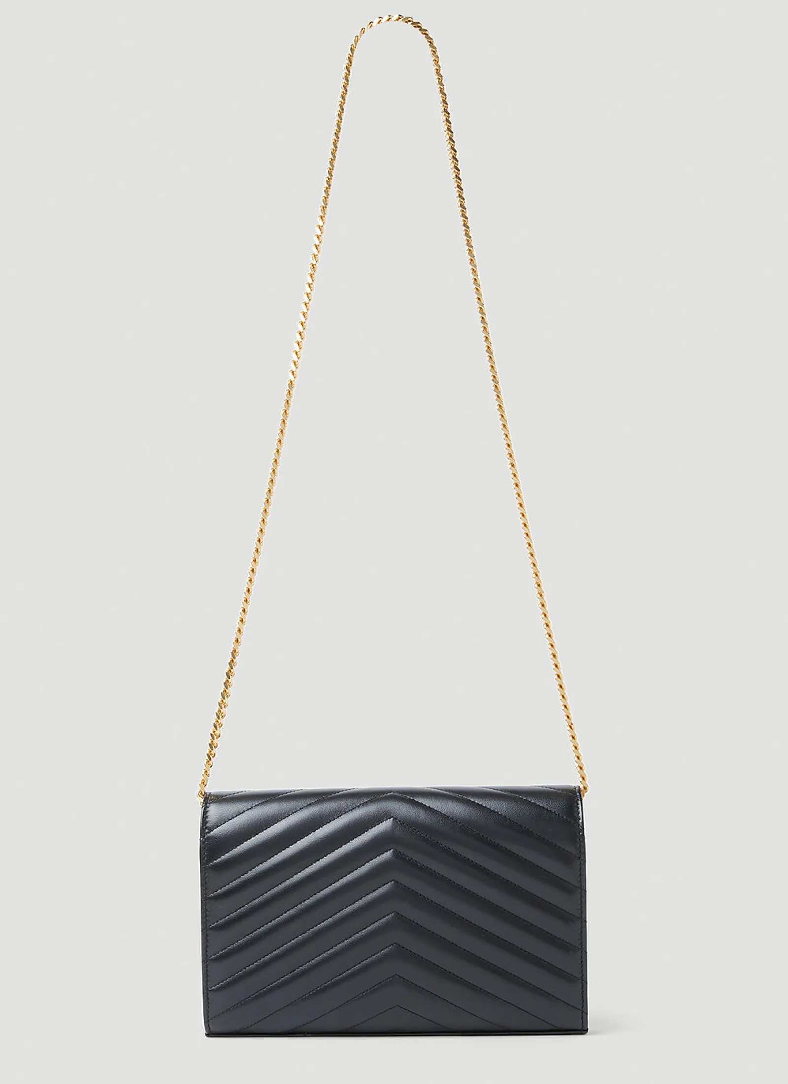 Men Saint Laurent Wallets & Cardholders^Cassandre Matelasse Chain Leather Wallet