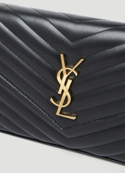 Men Saint Laurent Wallets & Cardholders^Cassandre Matelasse Chain Leather Wallet