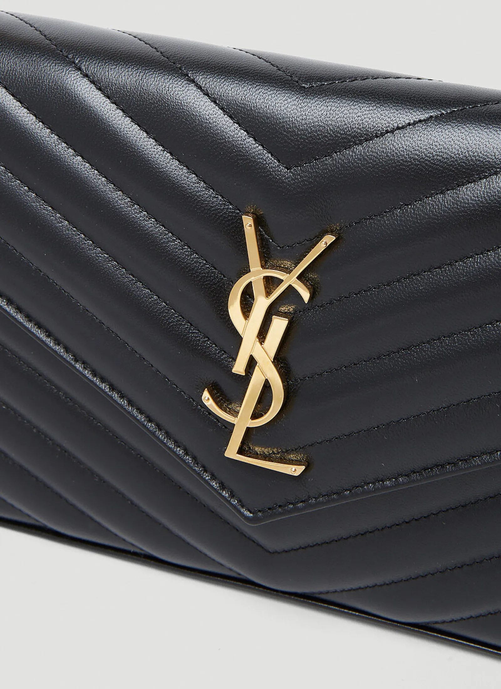 Men Saint Laurent Wallets & Cardholders^Cassandre Matelasse Chain Leather Wallet