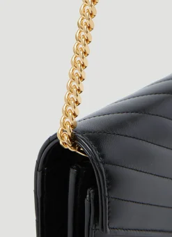 Men Saint Laurent Wallets & Cardholders^Cassandre Matelasse Chain Leather Wallet