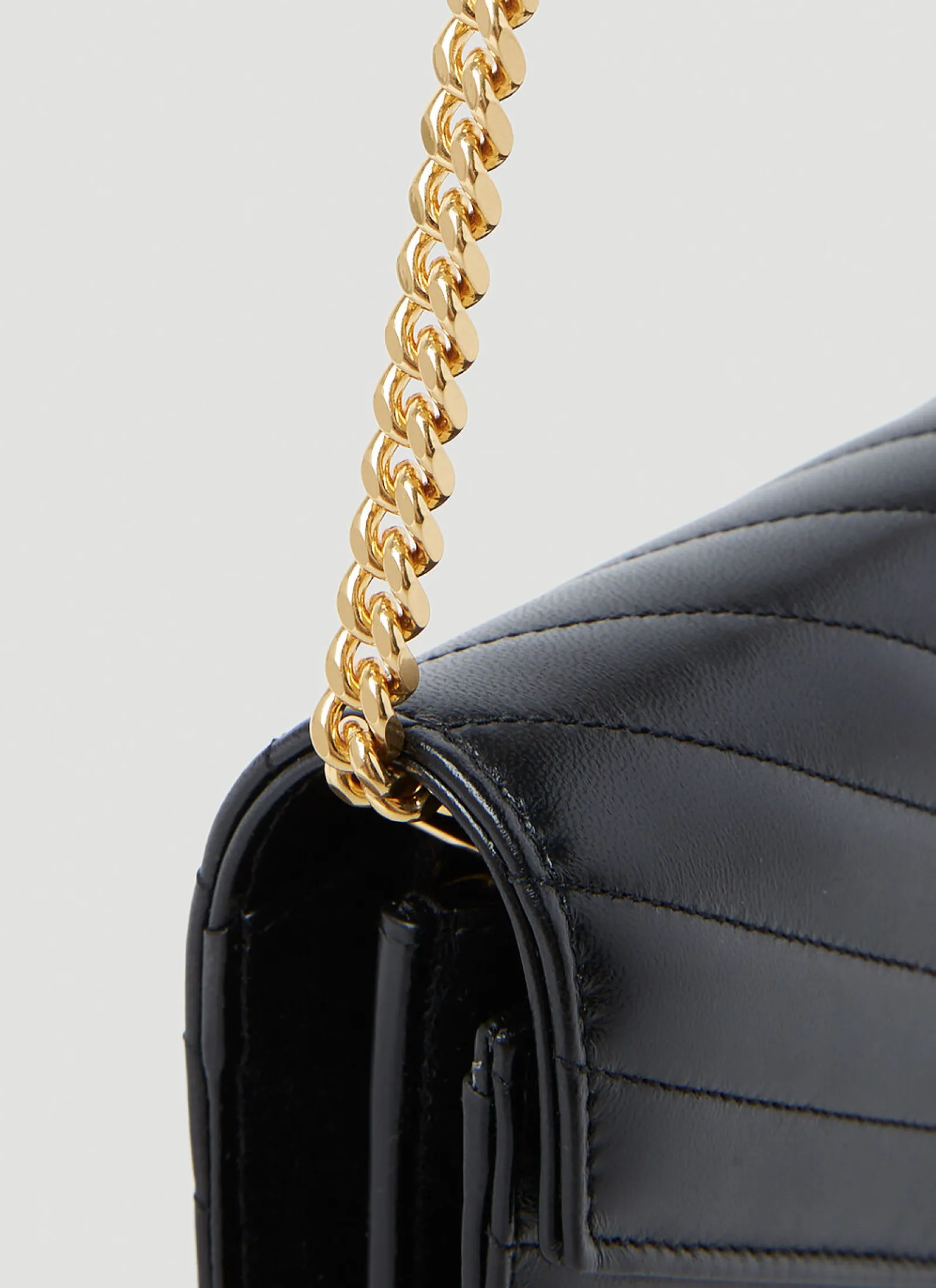 Men Saint Laurent Wallets & Cardholders^Cassandre Matelasse Chain Leather Wallet