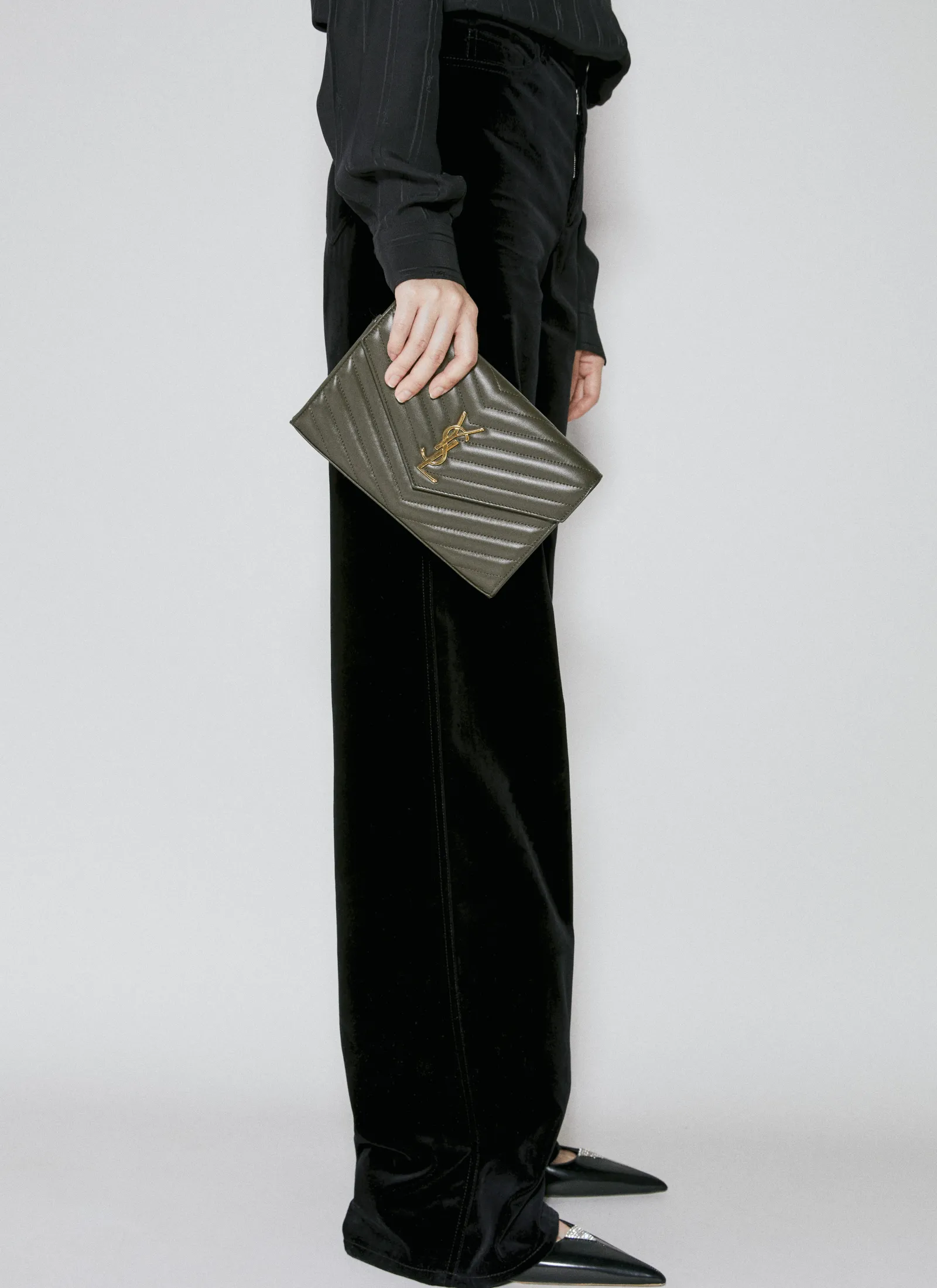 Men Saint Laurent Wallets & Cardholders^Cassandre Matelasse Chain Wallet