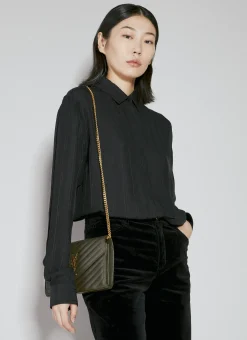 Men Saint Laurent Wallets & Cardholders^Cassandre Matelasse Chain Wallet