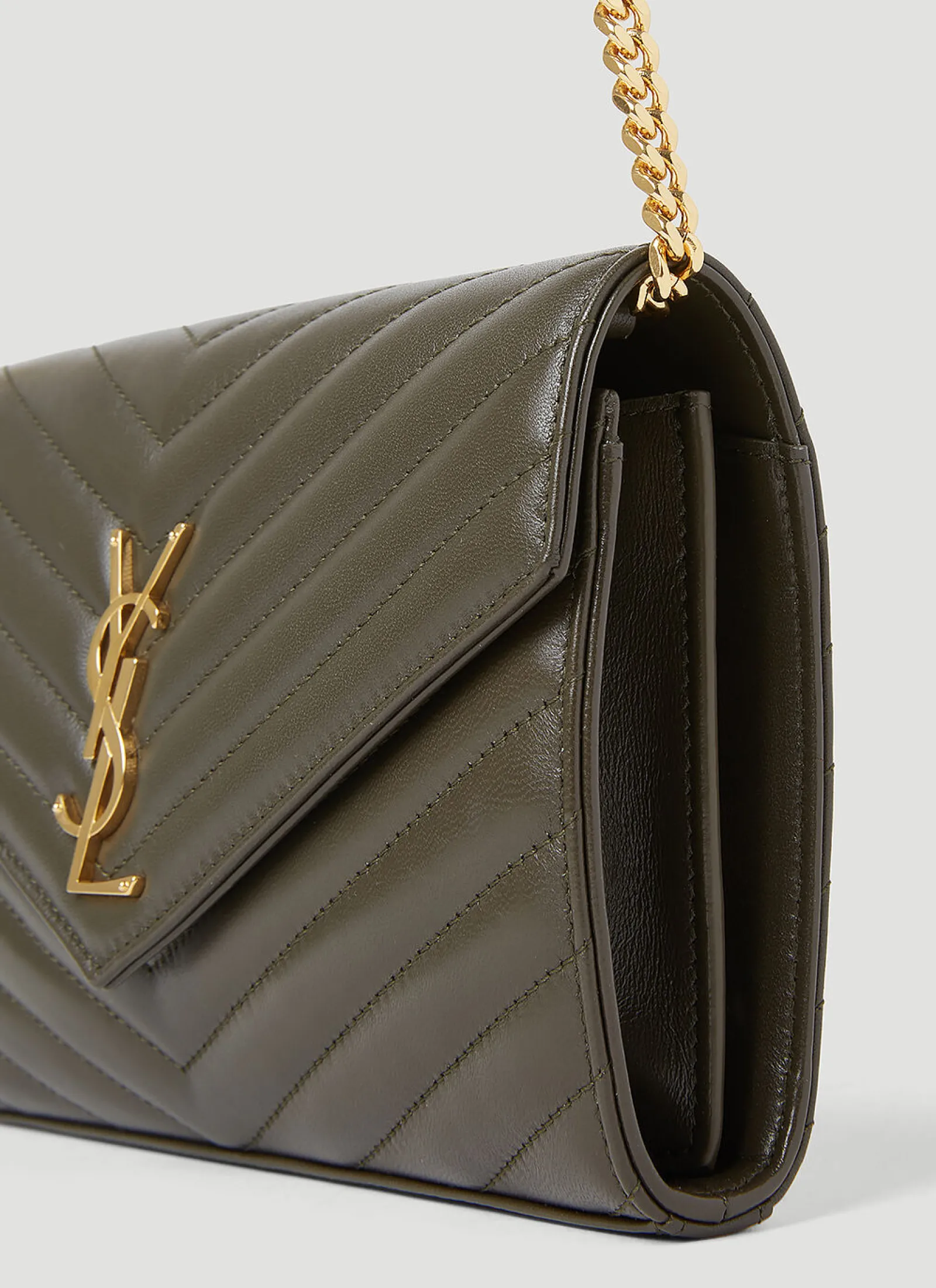 Men Saint Laurent Wallets & Cardholders^Cassandre Matelasse Chain Wallet