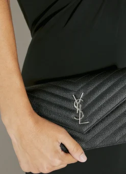 Men Saint Laurent Wallets & Cardholders^Cassandre Matelasse Envelope Chain Wallet