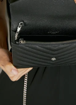 Men Saint Laurent Wallets & Cardholders^Cassandre Matelasse Envelope Chain Wallet