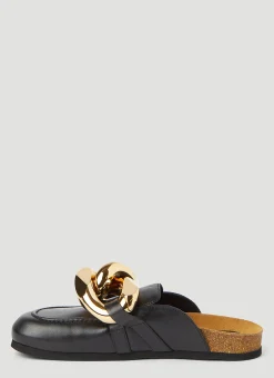 Chain Leather Loafers><noscript><img width=