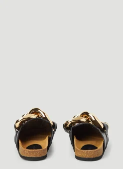 Chain Leather Loafers><noscript><img width=