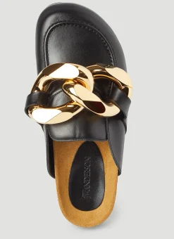 Chain Leather Loafers><noscript><img width=