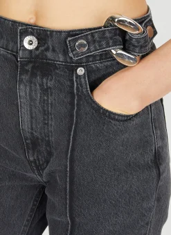 Chain Link Slim Fit Jeans><noscript><img width=
