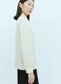 Chained Gg Jacquard Silk Shirt>Gucci Clearance