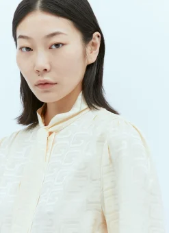 Chained Gg Jacquard Silk Shirt></noscript>Gucci Clearance