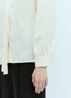 Chained Gg Jacquard Silk Shirt></noscript>Gucci Clearance